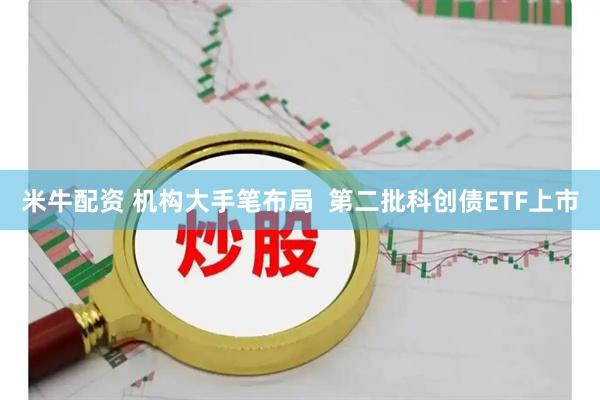米牛配资 机构大手笔布局  第二批科创债ETF上市