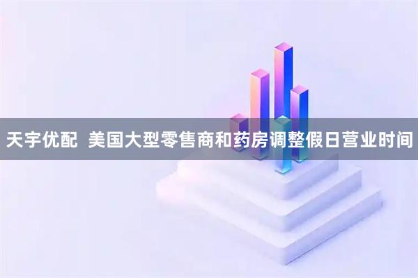 天宇优配  美国大型零售商和药房调整假日营业时间