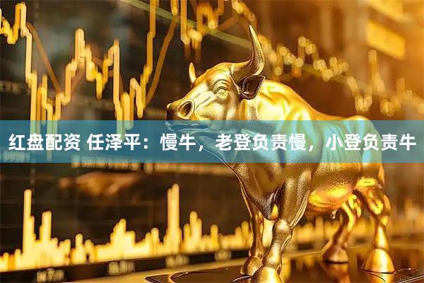 红盘配资 任泽平：慢牛，老登负责慢，小登负责牛